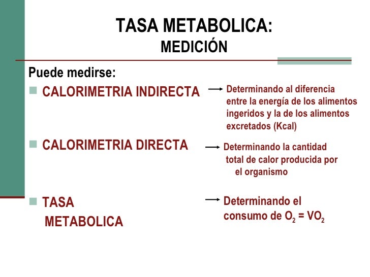 calorimetria directa e indirecta